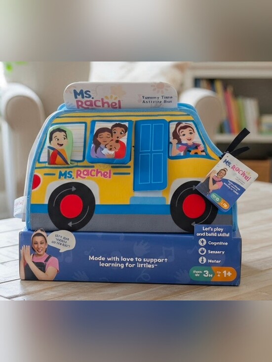 Ms. Rachel Other - Ms. Rachel Official Baby Tummy Time Activity Bus Folding Play Mat Mirror - NEW